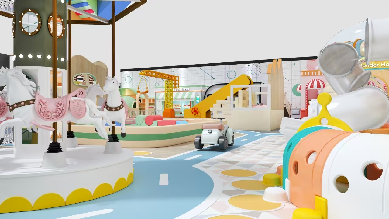 Indoor playground interior